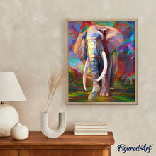 Afbeelding in Gallery-weergave laden, Schilderen op Nummer - Oude eenzame olifant