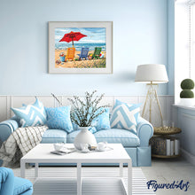 Afbeelding in Gallery-weergave laden, Schilderen op Nummer - Strandstoelen