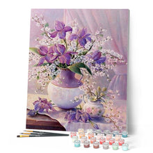 Afbeelding in Gallery-weergave laden, Schilderen op Nummer - Elegante paarse vaas