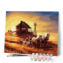 Afbeelding in Gallery-weergave laden, Schilderen op Nummer - Paarden in Mississippi Ranch