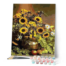 Afbeelding in Gallery-weergave laden, Schilderen op Nummer - Zonnebloemen en fruit