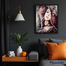 Afbeelding in Gallery-weergave laden, Schilderen op Nummer - Vrouw met rode hoed Vintage