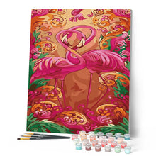 Afbeelding in Gallery-weergave laden, Schilderen op Nummer - Roze flamingo's
