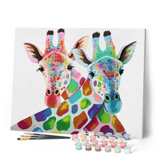 Afbeelding in Gallery-weergave laden, Schilderen op Nummer - Een paar giraffen