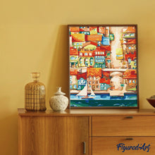 Afbeelding in Gallery-weergave laden, Schilderen op Nummer - Abstracte strandboulevard