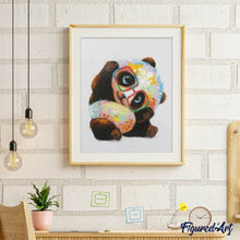 Afbeelding in Gallery-weergave laden, Schilderen op Nummer - Panda met bril