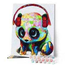 Afbeelding in Gallery-weergave laden, Schilderen op Nummer - Panda met koptelefoon