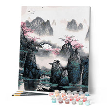 Afbeelding in Gallery-weergave laden, Schilderen op Nummer - Chinees landschap