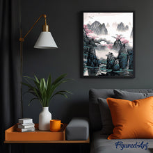 Afbeelding in Gallery-weergave laden, Schilderen op Nummer - Chinees landschap
