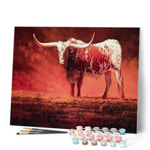 Afbeelding in Gallery-weergave laden, Schilderen op Nummer - Rode stier