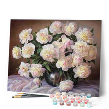 Afbeelding in Gallery-weergave laden, Schilderen op Nummer - Prachtig boeket witte bloemen