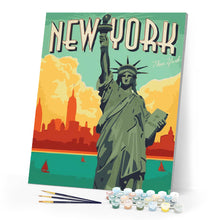 Afbeelding in Gallery-weergave laden, Schilderen op Nummer - Reisposter New York City