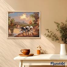 Afbeelding in Gallery-weergave laden, Schilderen op Nummer - Koeien Vintage