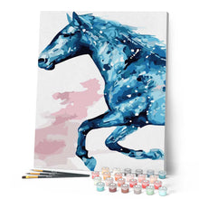 Afbeelding in Gallery-weergave laden, Schilderen op Nummer - Blauw paard