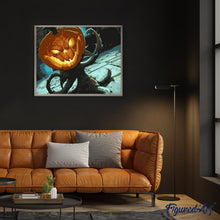 Afbeelding in Gallery-weergave laden, Schilderen op Nummer - Enge Pompoenen Halloween