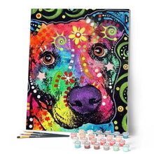 Afbeelding in Gallery-weergave laden, Schilderen op Nummer - Hoofd hond ster
