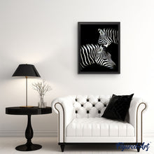 Afbeelding in Gallery-weergave laden, Schilderen op Nummer - Zebra wit en zwart