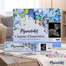 Afbeelding in Gallery-weergave laden, Schilderen op Nummer - Zebra wit en zwart