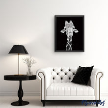 Afbeelding in Gallery-weergave laden, Schilderen op Nummer - Giraffe zwart-wit portret