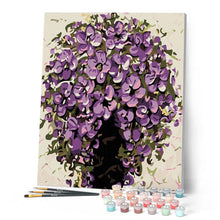 Afbeelding in Gallery-weergave laden, Schilderen op Nummer - Paarse bloemen in vaas