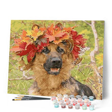 Afbeelding in Gallery-weergave laden, Schilderen op Nummer - Hond in de herfst