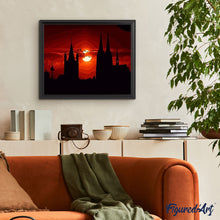 Afbeelding in Gallery-weergave laden, Schilderen op Nummer - Zonsondergang in het rode kasteel