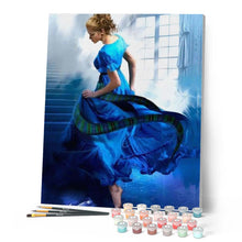 Afbeelding in Gallery-weergave laden, Schilderen op Nummer - Danser blauwe kleur