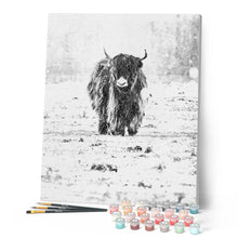 Afbeelding in Gallery-weergave laden, Schilderen op Nummer - Jak en wintersneeuw
