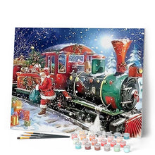 Afbeelding in Gallery-weergave laden, Schilderen op Nummer - Kerstman Trein