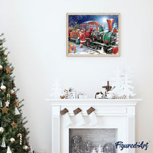 Afbeelding in Gallery-weergave laden, Schilderen op Nummer - Kerstman Trein
