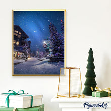 Afbeelding in Gallery-weergave laden, Schilderen op Nummer - Straat op Kerstmis