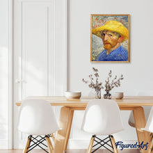 Afbeelding in Gallery-weergave laden, Schilderen op Nummer - Van Gogh Zelfportret met strohoed