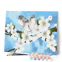 Afbeelding in Gallery-weergave laden, Schilderen op Nummer - Vogels en witte magnolia