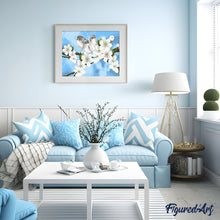 Afbeelding in Gallery-weergave laden, Schilderen op Nummer - Vogels en witte magnolia