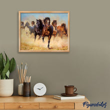 Afbeelding in Gallery-weergave laden, Schilderen op Nummer - Kudde paarden