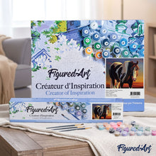 Afbeelding in Gallery-weergave laden, Schilderen op Nummer - Paard zwart en wit