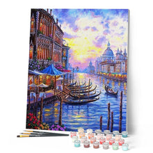 Afbeelding in Gallery-weergave laden, Schilderen op Nummer - Het Canal Grande van Venetië