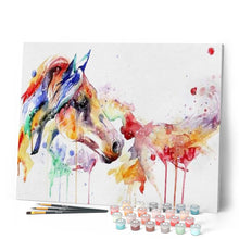 Afbeelding in Gallery-weergave laden, Schilderen op Nummer - Aquarel paard