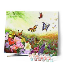 Afbeelding in Gallery-weergave laden, Schilderen op Nummer - Vlinders en bloemen