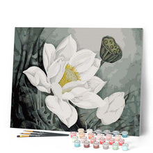 Afbeelding in Gallery-weergave laden, Schilderen op Nummer - Witte lotus