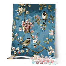 Afbeelding in Gallery-weergave laden, Schilderen op Nummer - Bloemen en vogels
