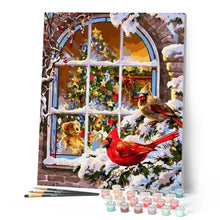 Afbeelding in Gallery-weergave laden, Schilderen op Nummer - Kerst raam