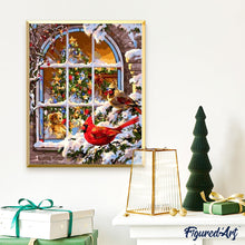 Afbeelding in Gallery-weergave laden, Schilderen op Nummer - Kerst raam
