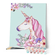 Afbeelding in Gallery-weergave laden, Schilderen op Nummer - Roze Eenhoorn