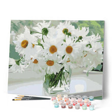Afbeelding in Gallery-weergave laden, Schilderen op Nummer - Witte bloemen voor hoop