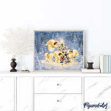 Afbeelding in Gallery-weergave laden, Schilderen op Nummer - Kerstboom met engelen