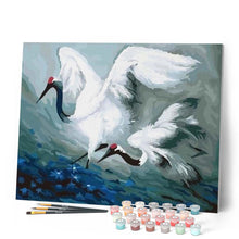 Afbeelding in Gallery-weergave laden, Schilderen op Nummer - Mooie kraanvogels