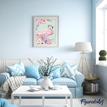 Afbeelding in Gallery-weergave laden, Schilderen op Nummer - Roze flamingo