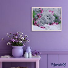 Afbeelding in Gallery-weergave laden, Schilderen op Nummer - Kitten in de bloemen