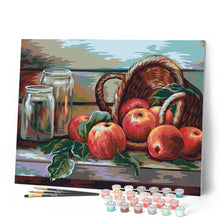 Afbeelding in Gallery-weergave laden, Schilderen op Nummer - Korf vol rode appels